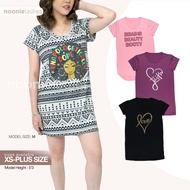 Noonie - Ladies Night Shirt (S-3XL) - Sleepwear for Women - Oversized Night Dress / Sleep Shirt- Pajama Duster - Plus Size