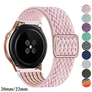 Nylon strap For Samsung Galaxy watch 4/classic/46mm/Active 2/Gear S3/amazfit Adjustable Elastic bracelet Huawei GT 2/3 P