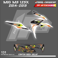 MIO M3 125X 2014 - 2015 MOTORCYCLE STRIPING STICKER yamaha mio M3 125X 2014 - 2015 - SIMPLE GRAPHIC 
