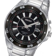 Jam Tangan Pria Seiko Kinetic Black Dial Stainless Steel SKA433 Original