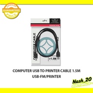 Computer USB To Printer Cable 1.5M High Performance - USB-FM/PRINTER