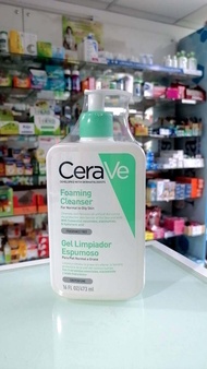 Cerave Foaming Cleanser 473 ml แถม Cerave lotion ล้างหน้า เหมาะกับผิวมัน ผิวผสม ผิวที่มีปัญหาสิว รับประกันของแท้ ของใหม่