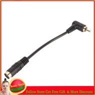 Punkstyle Video To RCA Cable  PVC Explosion Proof 4pin 90 Degree Cord for CD Player Set Top Box
