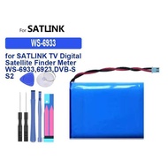 Satellite Signal Meter Battery WS-6933 1500mAh For Satlink WS-6933,6923,DVB-S S2 TV Digital Satellit
