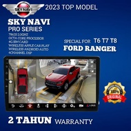 FORD RANGER T6 T7 T8 TOP MODEL ANDROID PLAYER WITH 360 BIRD VIEW CAMERA