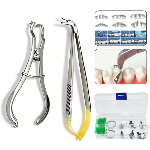 Dentist Fillings Matrix Holder Clamp Matrices Placement Tweezer Dental Sectional Matrix Contoured Me