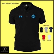 Polo T Shirt VW Golf R Volkswagen Logo Sulam Tuning Racing Team Brake Motorsport Beetle Passat Turbo