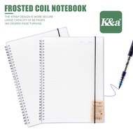 K&amp;A Notebook B5 With Garter Styled 3 Options Line Grid Cornell