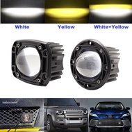 Lampu Foglamp Laser Gun LED Bumper 30W 8D Bemper Mobil Offroad ARB 3 Inch Inchi Lasergun 2 Warna Sor