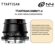 TTArtisan 35MM F1.4 APS-C Manual Focus Cameras Lens for Sony E / Fuji X / Canon M / Nikon Z Mount