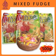 [Hot sale in Malaysia] Assorted fruit gummy candy 500g (Halal) Multi-flavored fruit juice candy Orig