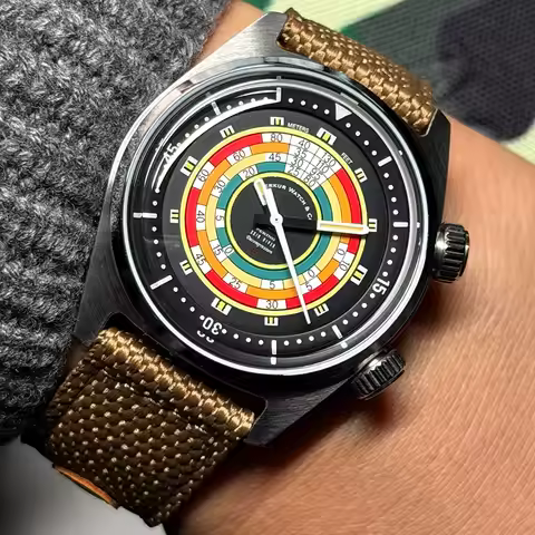 Pre-sale NEW Merkur Skin Diver Retro Luminous Sport Manual Mechanical Watch for Men Steel Military W