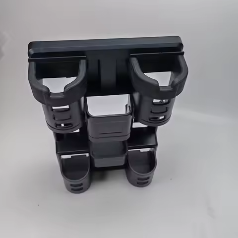 Fishing box pole bracket, sub box upright pole cylinder, double pole inserting device, fishing gear 