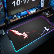 Large RGB Gamer Mouse Pad F-Final Fantasy Gaming Mousepad LED Mause Pad XXL Carpet Big Mause Pad PC 