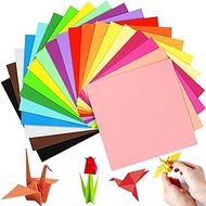 Coloured Paper 200 Sheets - Cezmkio Coloured 15 x 15 Paper (20 Colour) Assorted 70gsm Handmade Copy Paper Pastel Paper Cardstock for DIY Arts and Crafts Colorful Projects (5.9 x 5.9 inch)