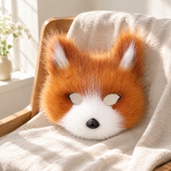 Soft Furry Animal Mask with Elastic Strap Comfortable Furry Animal Mask with Ears 3D Cute for Hallow