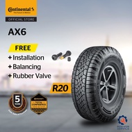 Continental CrossContact AX6 R20 285/50 (with installation)