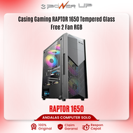 Casing Gaming PowerUp Raptor 1650 - Casing Gaming Free 2 Fan