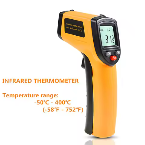 GM320 Digital Infrared Thermometer Forehead Ear Non-Contact Body IR Gun Laser Handheld Temp LCD Pyro
