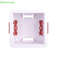 FUHUI Gypsum Board Lining Box, Junction Box Embedded Install Wall Socket Cassette, Square 86 Type 35