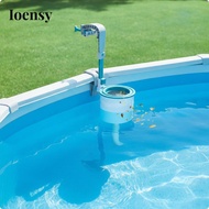 [Ioensy] Clamp-on Pool Skimmer Debris Basket Skimmer Floating Debris Collector Hose-Connected