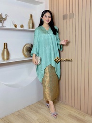 BLOUSE KAFTAN TUNIK VISCOSE ARUNA SATU SET ROK LILIT SONGKET