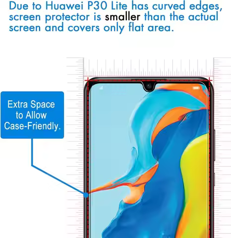 2/4Pcs 9H Screen Protector For Huawei P30 Glass Film