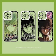 Case For iPhone 16E 16 Pro Max 6 6S 7 8 Plus X XS MAX XR SE4 Anime Cartoon Code Geass Lelouch Silico