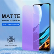 Anti UV Purple Blue Light Matte Frosted Tempered Glass For Xiaomi Redmi Note 12 Mi 9T 10T Pro Redmi 9T 10A 10C Note 11S 9 9s 8 7 9A 9C 7A 10 Pocophone F1 Poco X5 X3 F2 M3 M4 F3 F4 Pro Screen Protector Glass