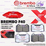 BREMBO F40 CALIPER BRAKE PAD / F40 BRAKE PAD / F40 SMALL 4 POT CALIPER BRAKE PAD / XTRA SPORT PERFOR