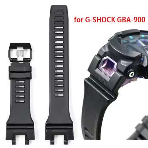 Rubber Watch Band for Casio G-SHOCK GBA-900-1/4A/7/CB/900RD Men Resin Replacement Strap Sport Waterp