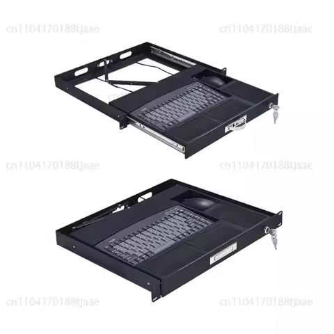 Industrial Keyboard 19-Inch 1U Rack Is Tray Drawer USB Industrial Keyboard