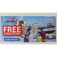 Legoland Ticket Voucher valid untill 31/12/2022. Free Child Ticket