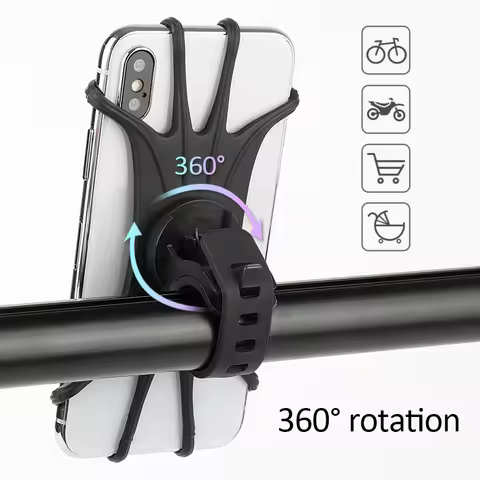 Silicone Bicycle Phone Holder for IPhone 11 pro max 6 7 8 plus X Xr Xs for Mobile Phone Mount Band B