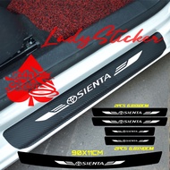 5pcs sill plate sticker carbon 3d sienta car 3d carbon sticker bumper protector trunk sienta car