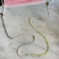 Minertés+日本古董珠系列－粉嫩色系眼鏡鏈/口罩鏈+