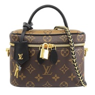 Louis Vuitton LV M45165 VANITY PM 經典老花手提兩用化妝箱金鍊包