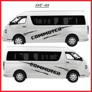 สติ๊กเกอร์ติดรถ ตู้ COMMUTER  มีหลายแบบให้เลือก  sticker commuter