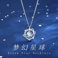 Taiwan 24H Planet Necklace Send Girlfriends Girlfriend Birthday Gift Valentine's Day With Box 2025 L