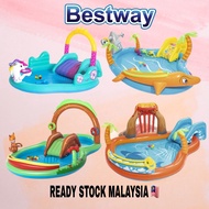 INTEX BESTWAY Swimming Pool Slide Inflatable Play Pool Water Play Kolam Renang Family Pool Kolam Man