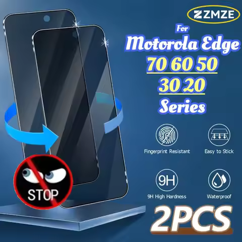 2 Pcs Privacy Tempered Glass For Motorola Edge 70 30 20 60 Stylus 60 50 30 Neo 30 Pro 20 Fusion Seri