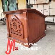 Podium Mimbar Meja Majlis Ngaji Kayu Jati Murah #9