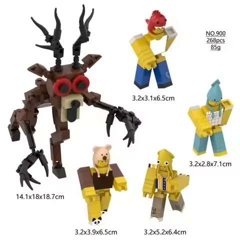 99 Nights in The Forest Building Blocks Set Monster Deer Owl Figures Collection DIY Assembly Model K