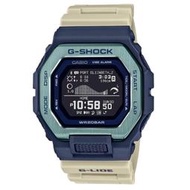 全新台灣卡西歐公司貨 G-SHOCK G-LIDE系列衝浪者潮汐電子錶 白X藍 GBX-100TT-2 歡迎詢問