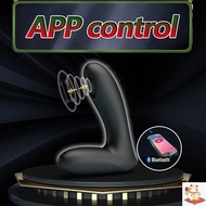 APP Remote Control 12 Speeds Agitate Prostate Massage Anal Plug Vibrator Gay Adult Toy Intelligent B