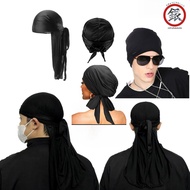 Long Tail Durag Durag Head Hip Hop Bandana Durag Silk Headband Pirate Hat Chemo Cap Hip Hop Breathab