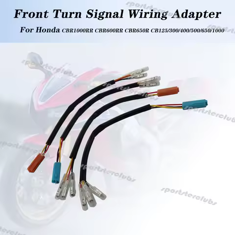 3 Wire Front Turn Signal Wiring Adapter Plug Connector Harness For Honda NC750S/X/DCT CTX700N CRF300