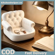 KI 3D Relief Tufted Valet Tray Lightweight Sofa Storage Tray for Keys Lipsti Cosmetics Dressing Tabl
