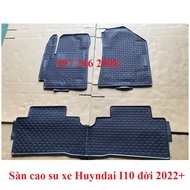 Thảm lót sàn xe I10 đời 2015- 2023 2024 NISSIN form mới nhất thảm sàn I10 bằng cao su đúc không mùi