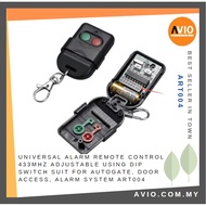 Universal Alarm Remote Control 433MHz Adjustable using DIP Switch Suit for Autogate Door Access Alarm ART004